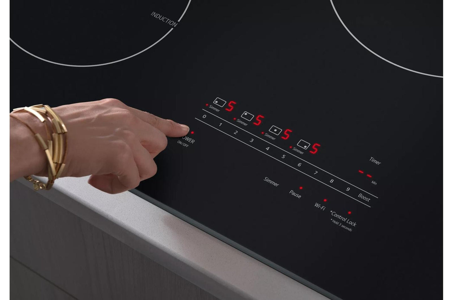 Lg CBIH3013BE 30 Inch Smart Induction Cooktop with UltraHeat™ 4.3kW Element