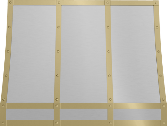 Zephyr BKFT36ASG Forte Hood Banding Kit, 36in, Satin Gold Finish