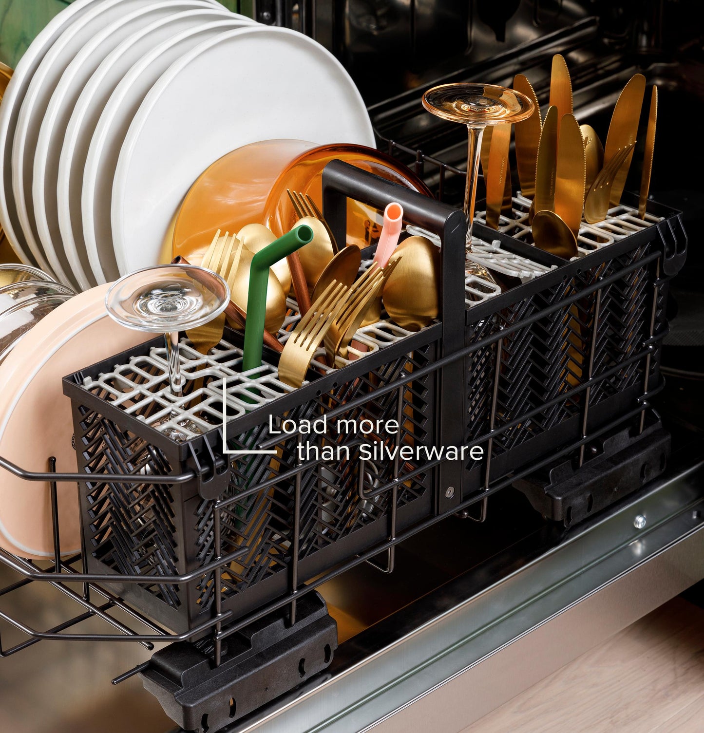 Cafe CDT828P2VS1 CAF(EBACK)™ CustomFit ENERGY STAR Stainless Interior Dishwasher with Ultra Wash & Dry, 42 dBA