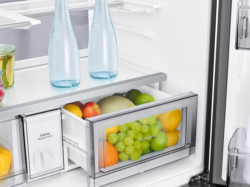 Samsung RM80F23VMR Bespoke 23 cu. ft. Counter Depth 4-Door French Door Refrigerator with AI Hybrid Cooling & Beverage Center™ in Stainless Steel