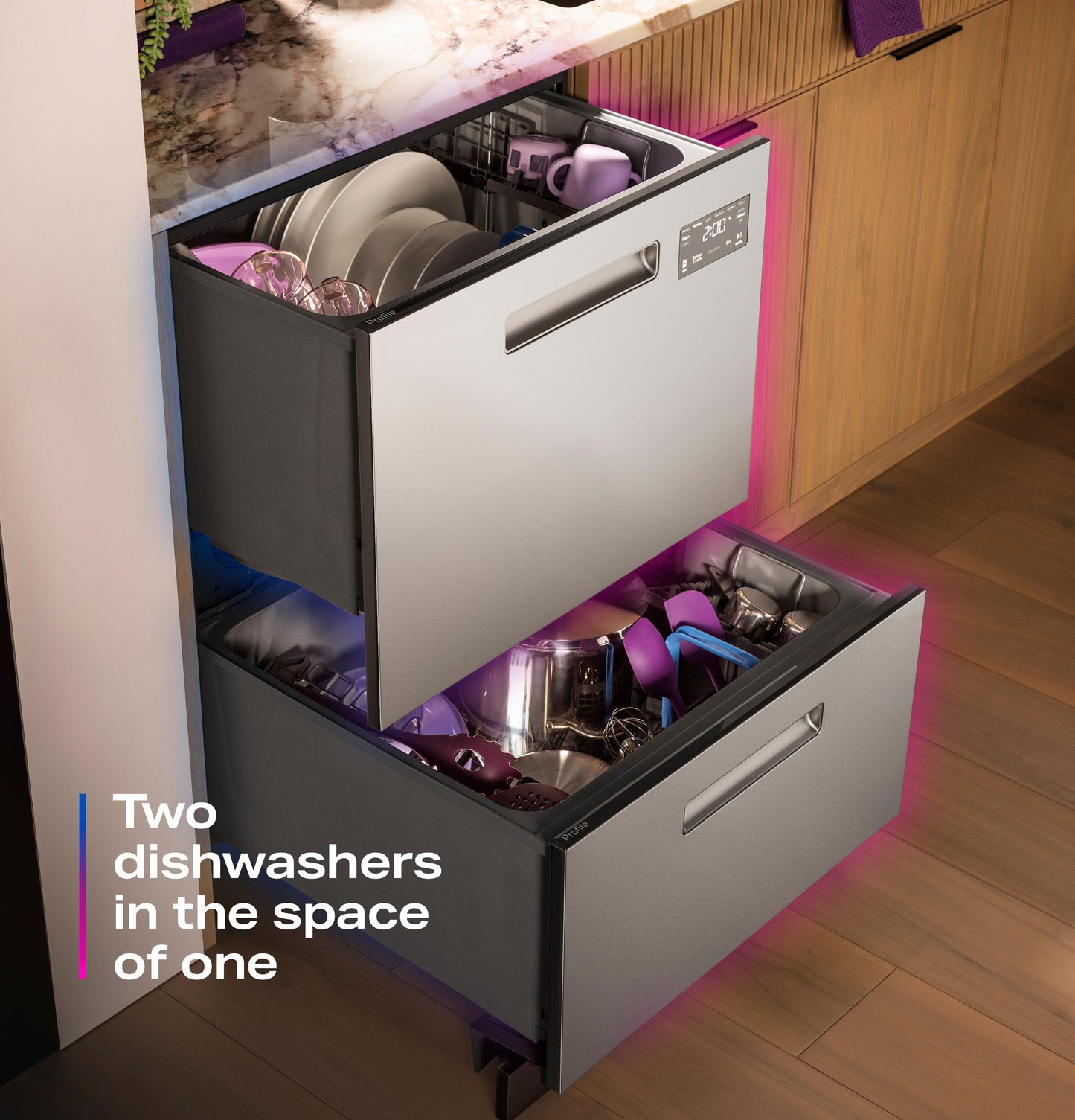 PDD415PYYFS GE Profile™ Dishwasher Double Drawer