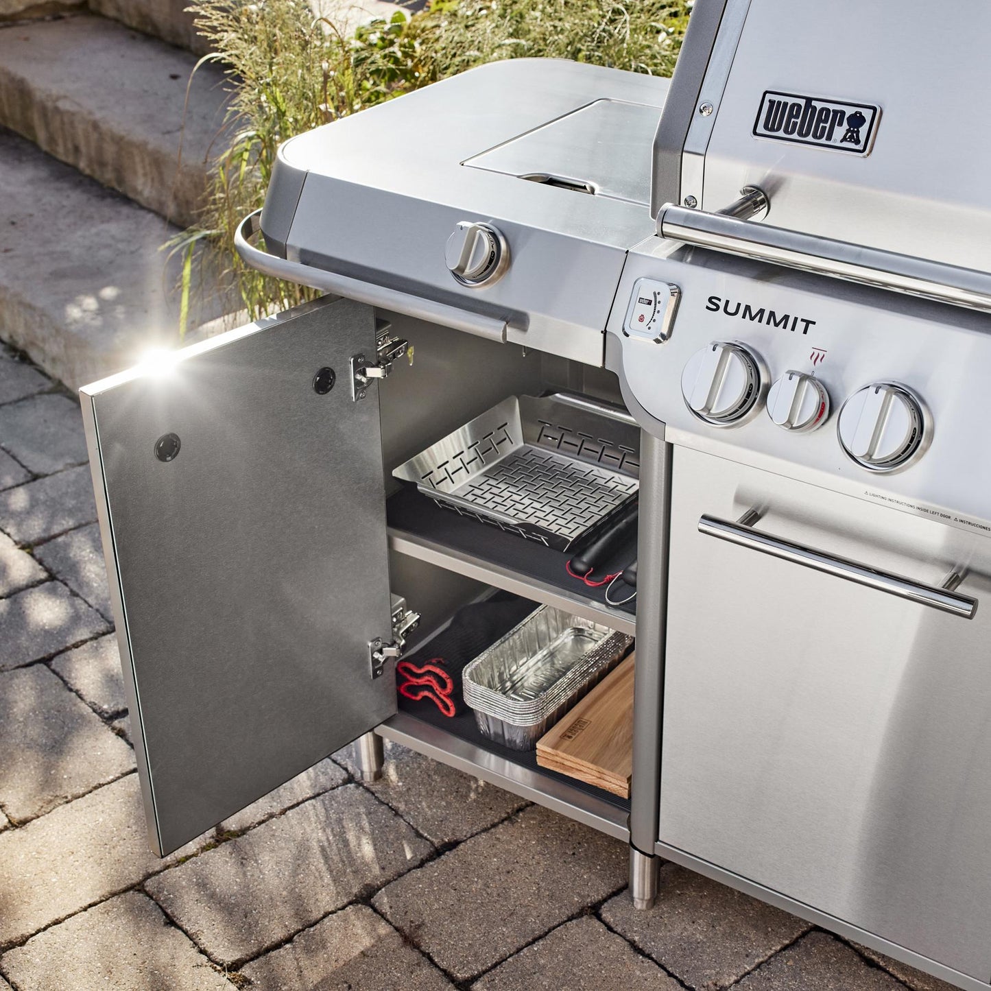 Weber 1500091 Summit® GC38 S Grill Center (Liquid Propane) - Stainless Steel