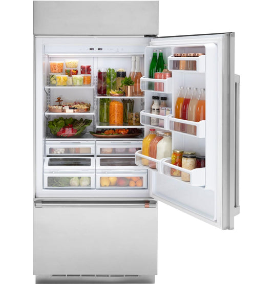 Cafe CDB36RP2PS1 Caf(eback)™ 21.3 Cu. Ft. Built-In Bottom-Freezer Refrigerator