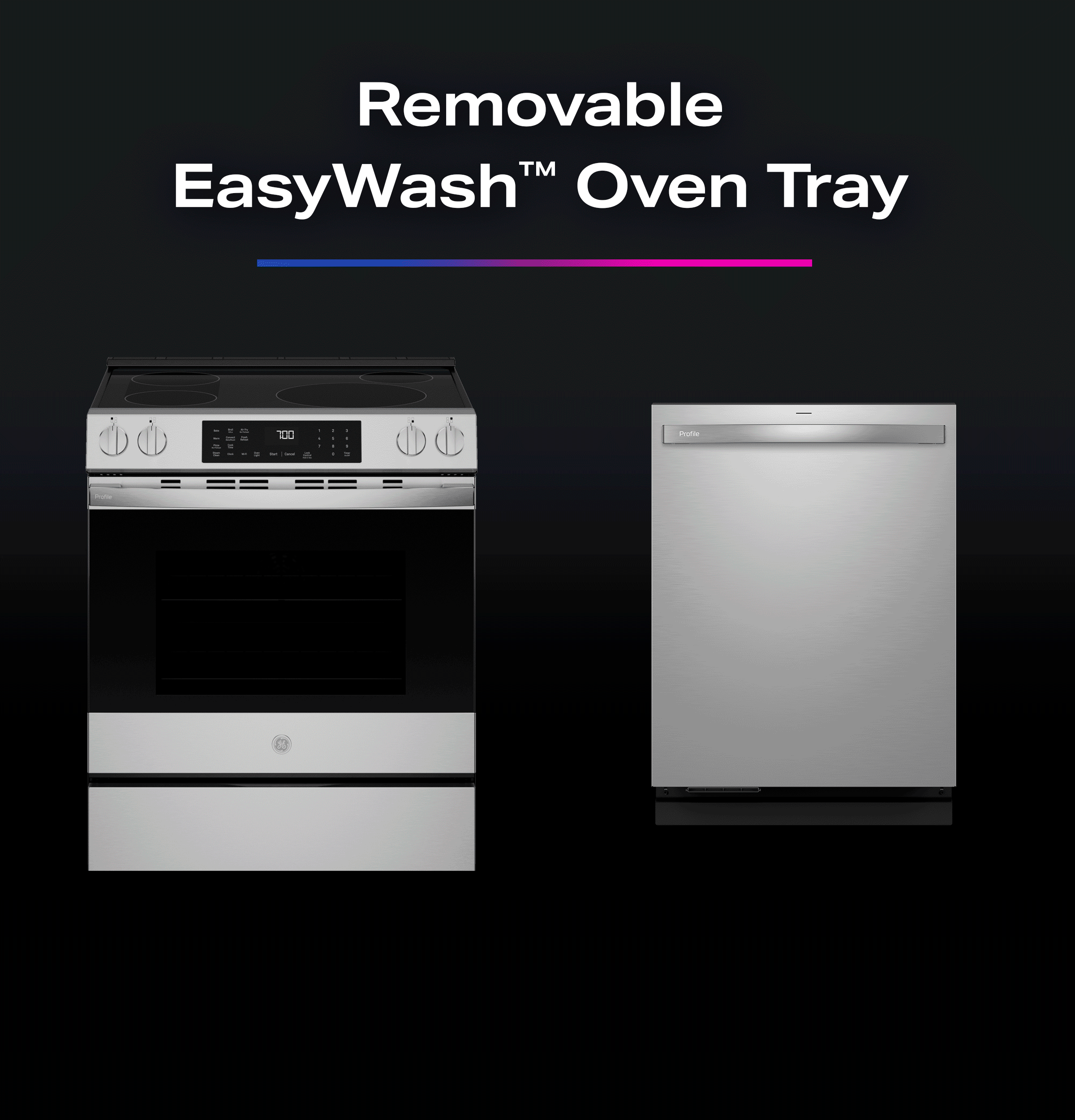 PHS700AYFS GE Profile™ ENERGY STAR® 30" Smart Slide-In Induction and Convection Range with No Preheat Air Fry and EasyWash™ Oven Tray