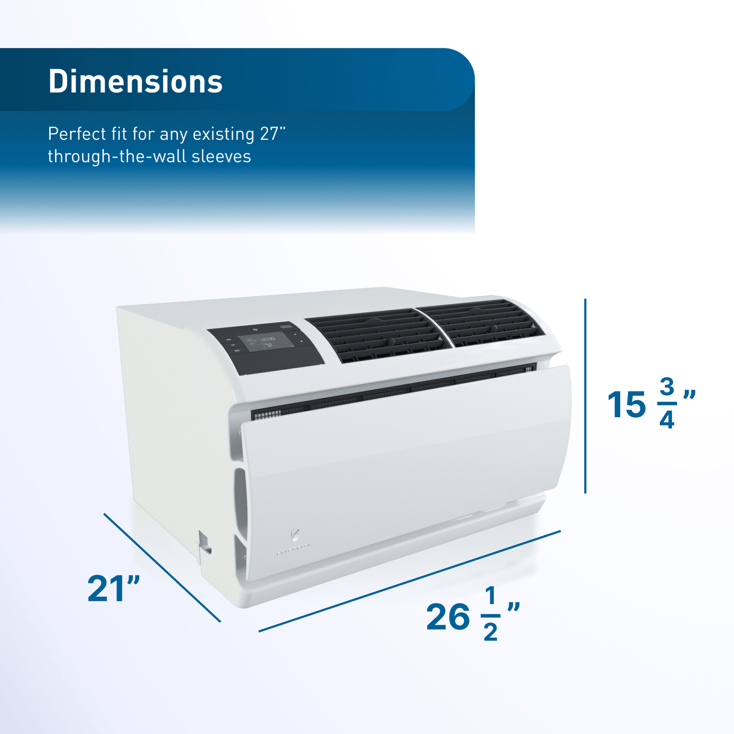 WCVT12B10A Friedrich WallMaster Inverter 12,000 BTU 115V Smart Through-the-Wall Air Conditioner - Cool Only