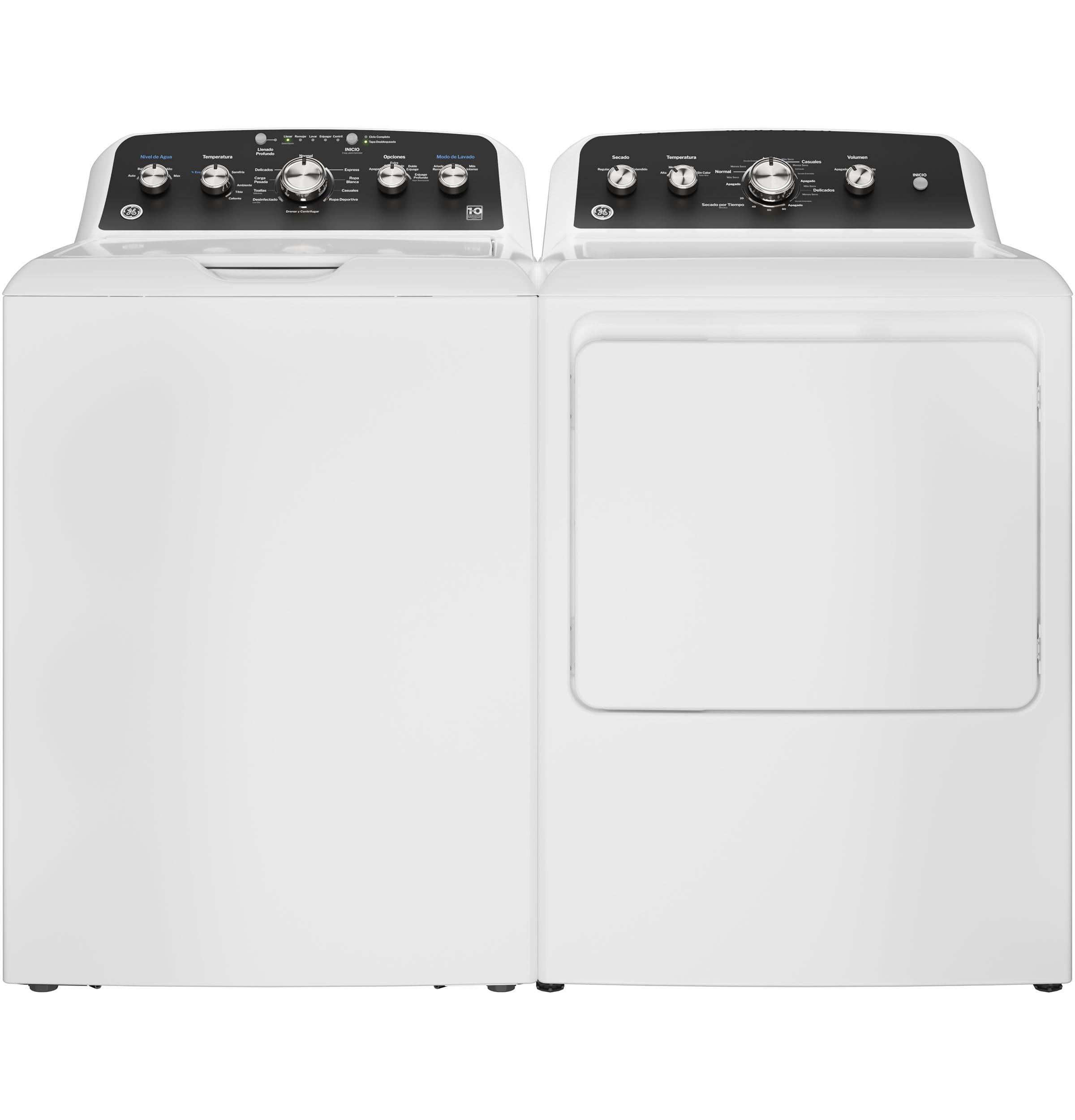 ETW485ASWWB GE® 4.5 cu. ft. Capacity Washer with Spanish Panel and Wash Modes Soak and Power