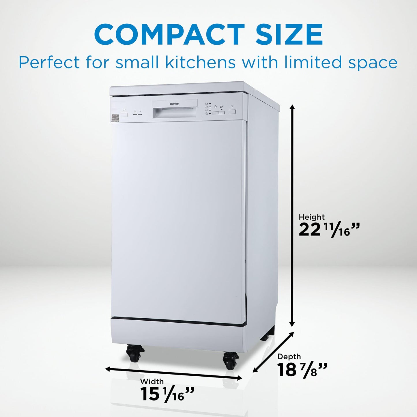 DDW1805EWP Danby 18" Wide Portable Dishwasher in White