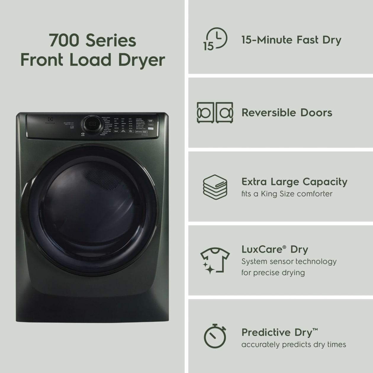 Electrolux ELFG7738AA Front Load Perfect Steam™ Gas Dryer with LuxCare® Dry and Instant Refresh - 8.0 Cu. Ft.