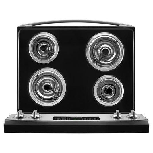 Amana® 30-inch Electric Range with Self-Clean Option - Black-on-Stainless