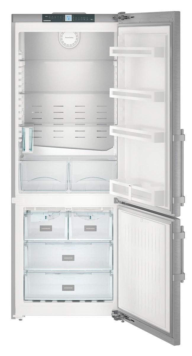 Liebherr CS1640B Freestanding Refrig/Freezer 30", Ice Maker, Grey Sides, Right Hinge