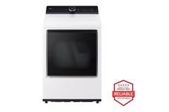 Lg DLGX8601WE 7.3 cu. ft. Ultra Large High Efficiency Gas TurboSteam™ LG EasyLoad™ Door, Wi-Fi Connectivity, White