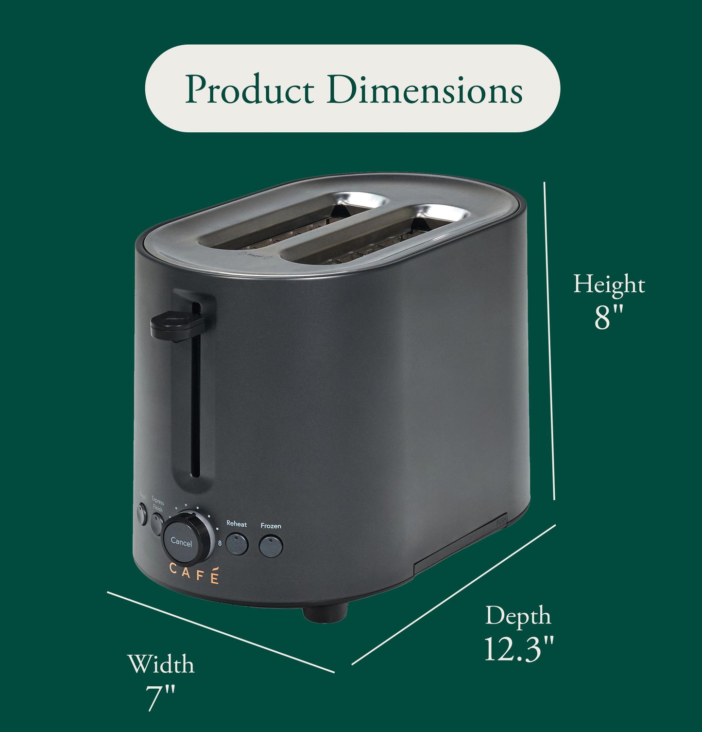 Cafe C9T2MA1ZD5 CAF(EBACK)™ Express Finish Toaster