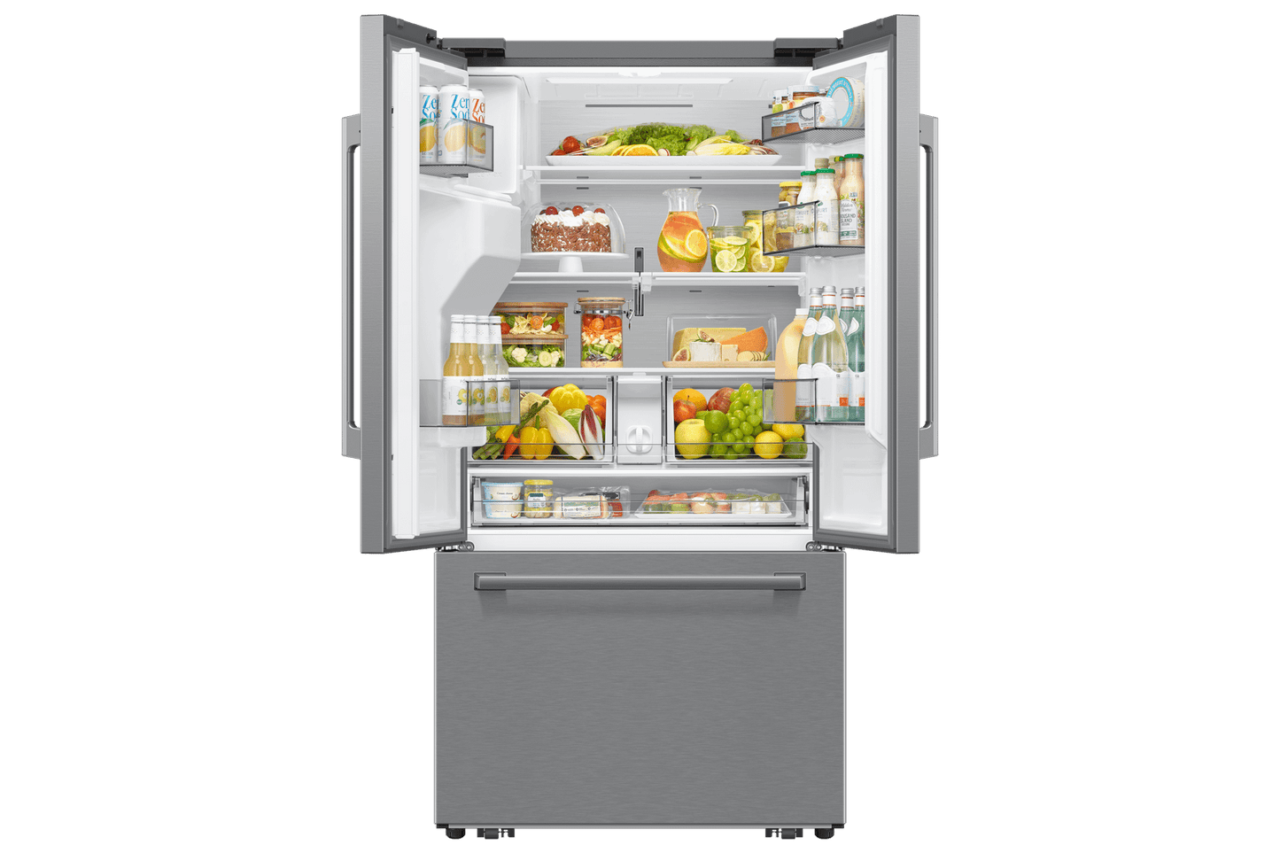 Samsung RF70H25HER Bespoke AI 3-Door French Door Zero Clearance Fit Dual Auto Ice Maker 24 cu. ft.