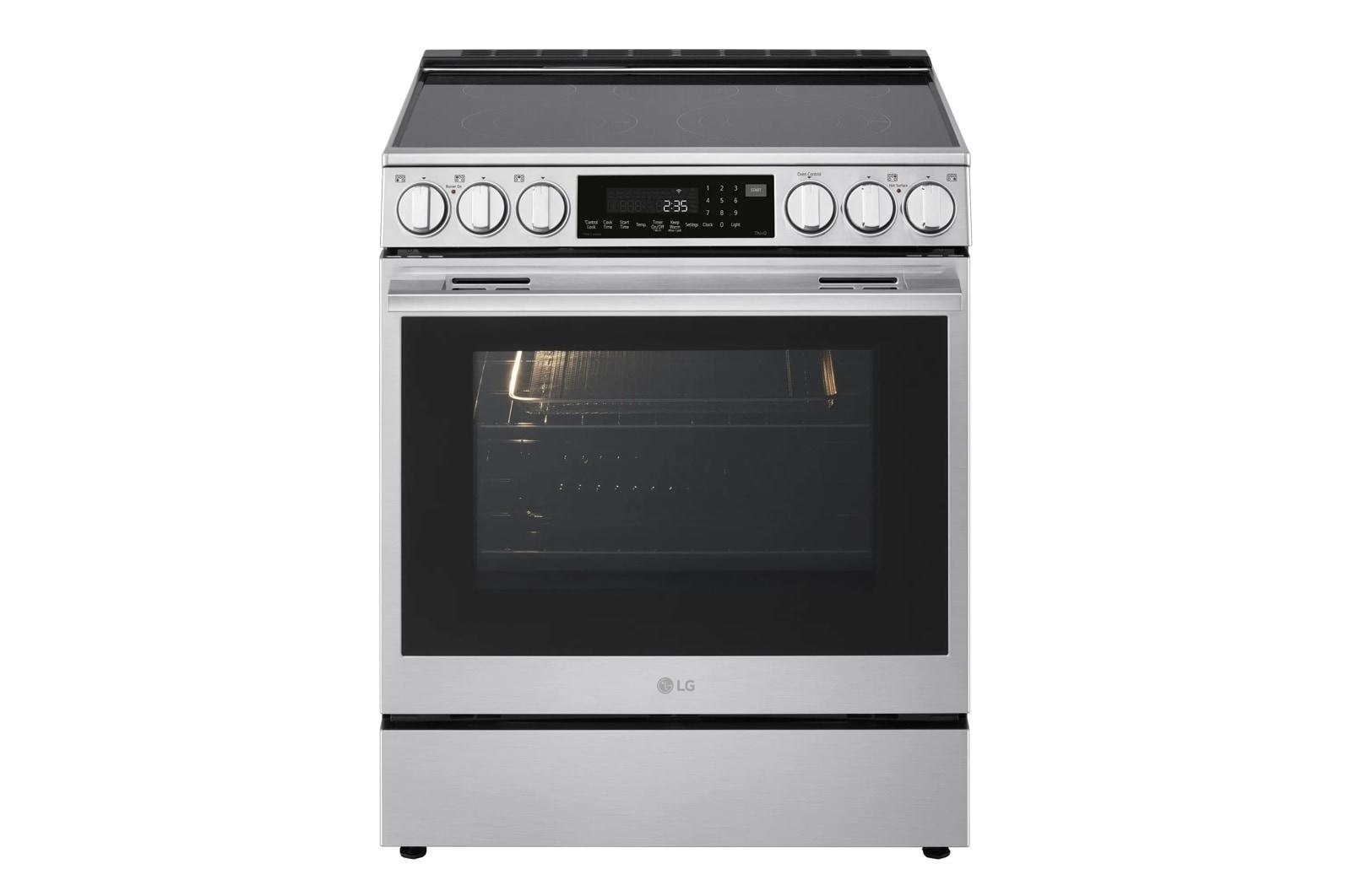 Lg LSEL6337XE 6.3 cu. ft. Smart Electric Slide-in Range with InstaView®, ProBake Convection®, and Air Fry