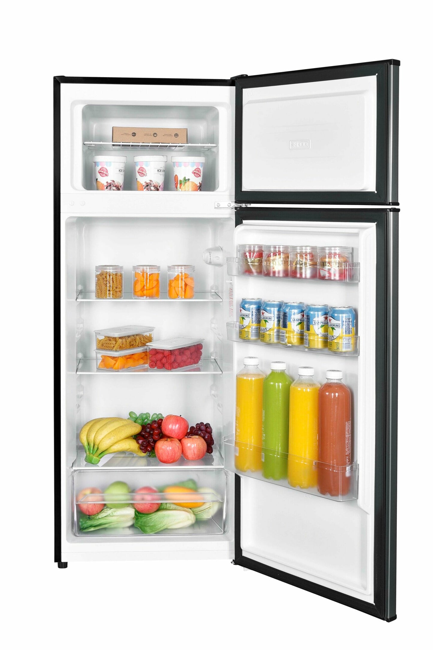 DPF074B2BSLDB6 Danby 7.4 cu. ft. Apartment Size Top Mount Fridge in Stainless Steel Look