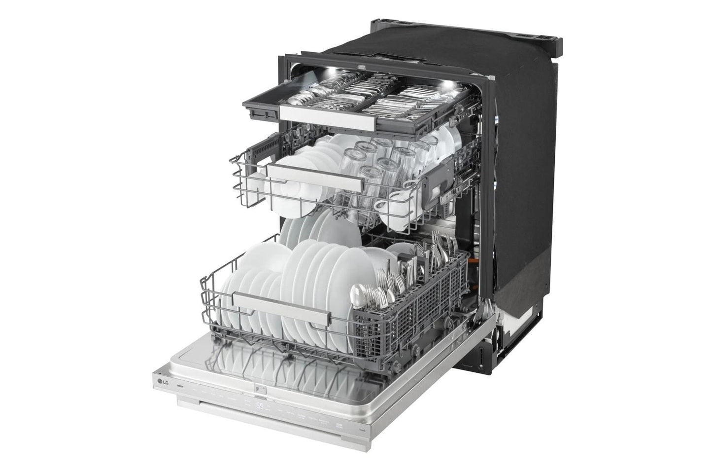 Lg LDNTH862S Smart Hidden Top Control Dishwasher with 1-Hour Wash & Dry, QuadWash® Pro, TrueSteam® and Dynamic Heat Dry™ w/AutoVent Dry™