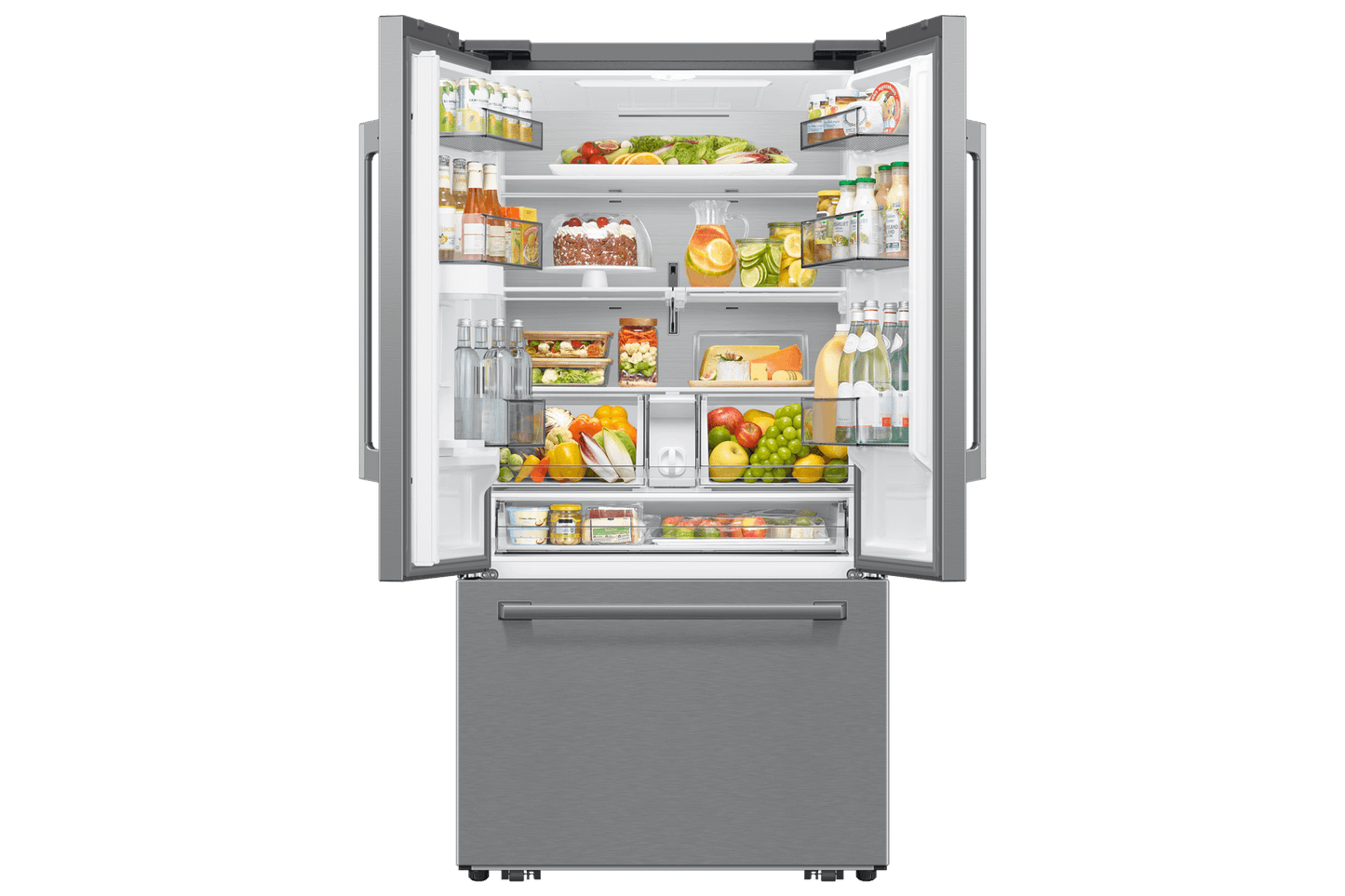 Samsung RF70H25KER Bespoke AI 3-Door French Door Zero Clearance Fit In-Door Tall Dispenser 25 cu.ft.