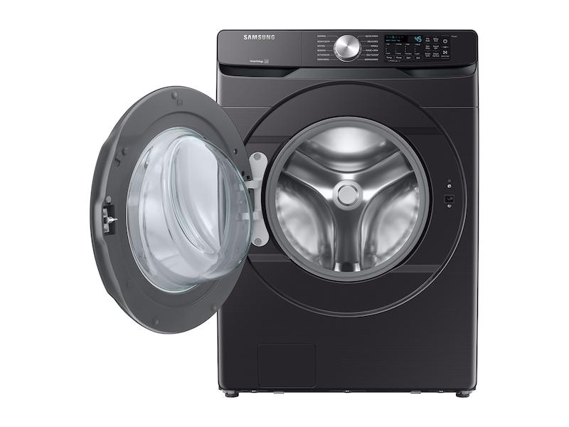Samsung 5.1 cu. ft. Extra-Large Capacity Smart Front Load Washer with Vibration Reduction Technology  in Brushed Black