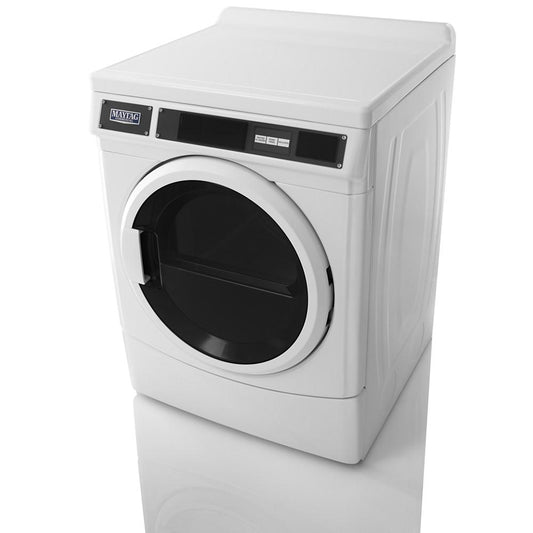 Maytag MDE28PRCYW Commercial Electric Dryer, Card Reader Ready or Non-Vend