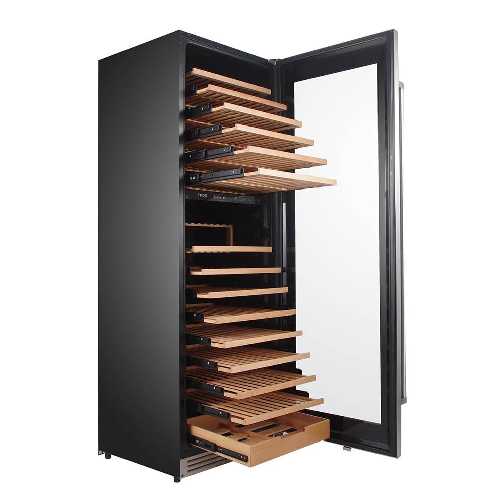 Thor Kitchen TWC2403DI 24 Inch Dual Zone Wine Cooler, 162 Wine Bottle Capacity - Model Twc2403di