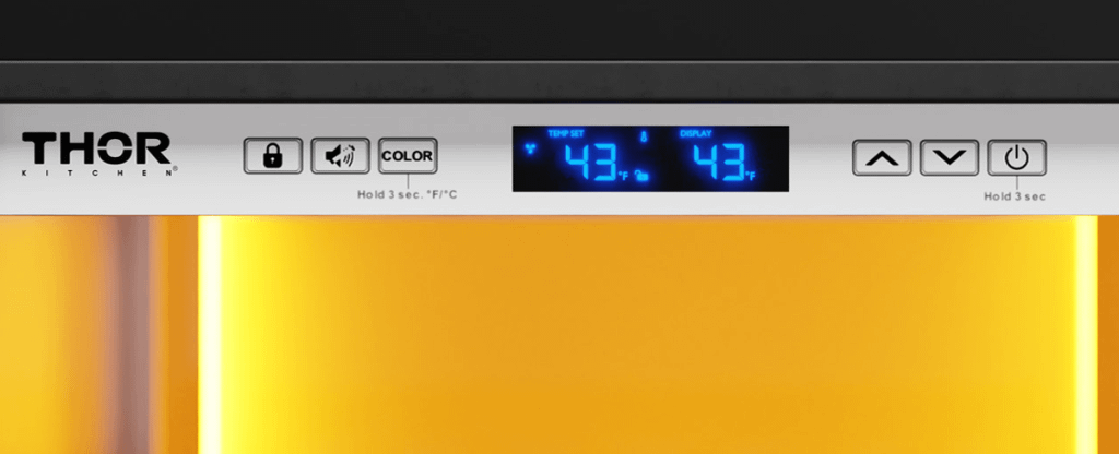 TWC24ULLH Thor Kitchen 24-inch Single Zone Wine Cooler, Left Swing, 45 Wine Bottle Capacity - Model Twc24ul-lh