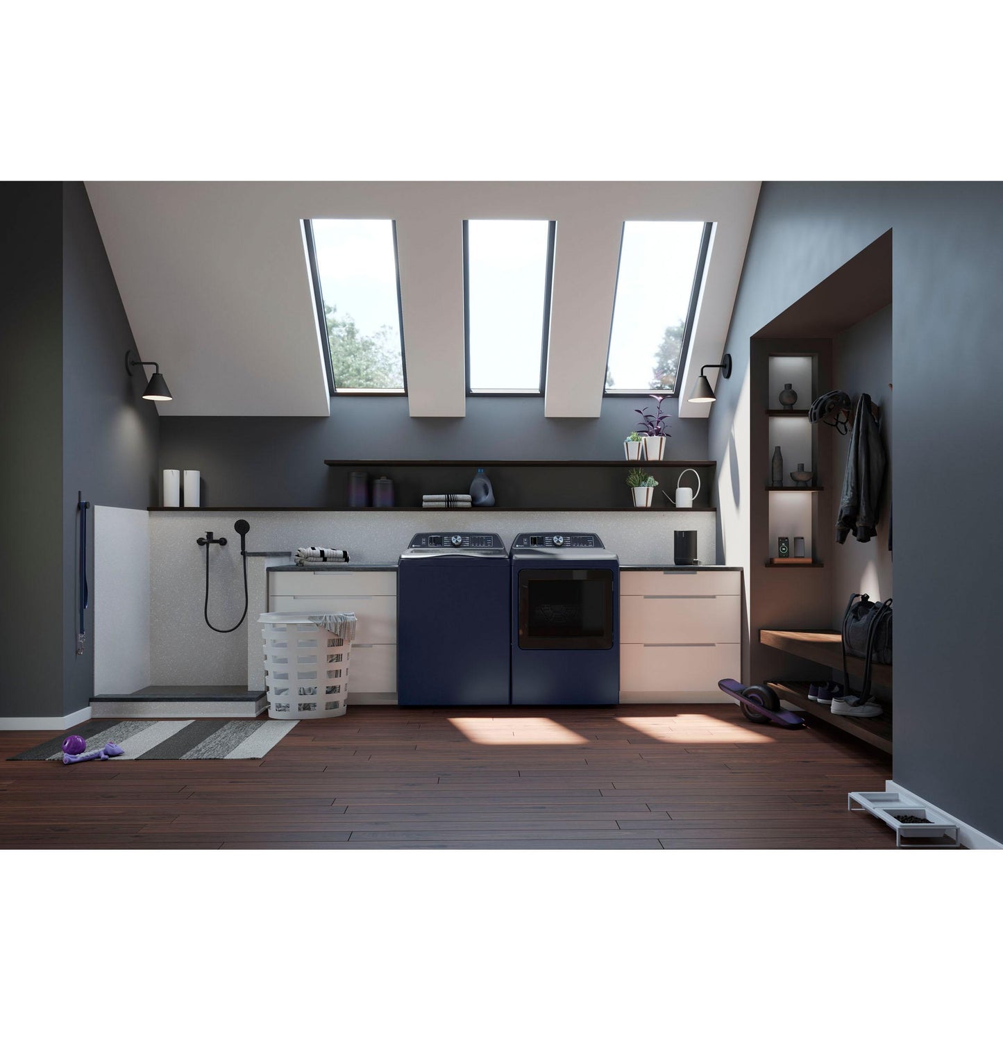 PTD80GBPTRS GE Profile™ ENERGY STAR® 7.3 cu. ft. Capacity Smart Gas Dryer with Steam and Washer Link