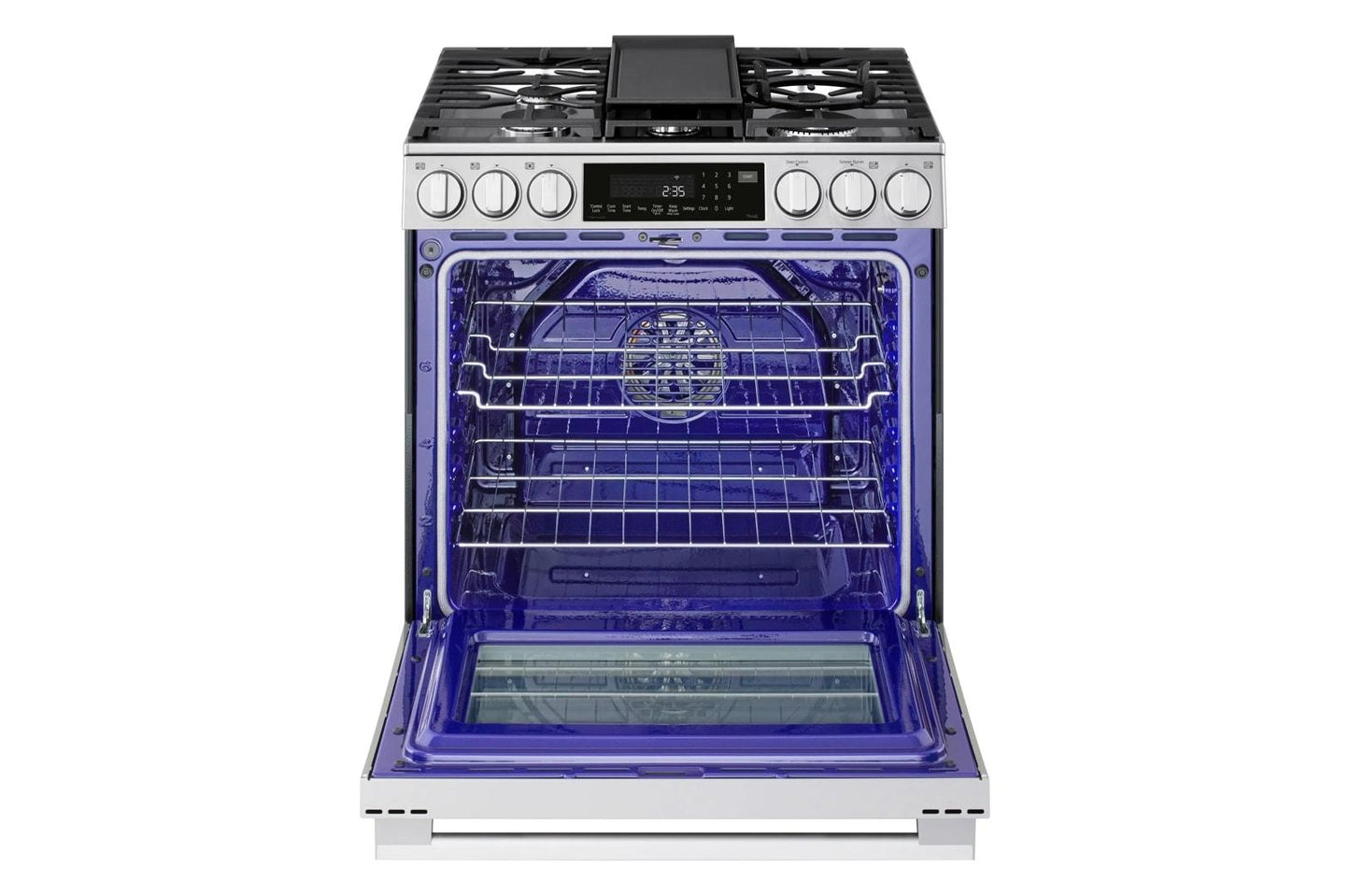 Lg LSGL6337X 6.3 cu ft. Smart Gas Slide-In Range with InstaView®, ProBake Convection®, and Air Fry