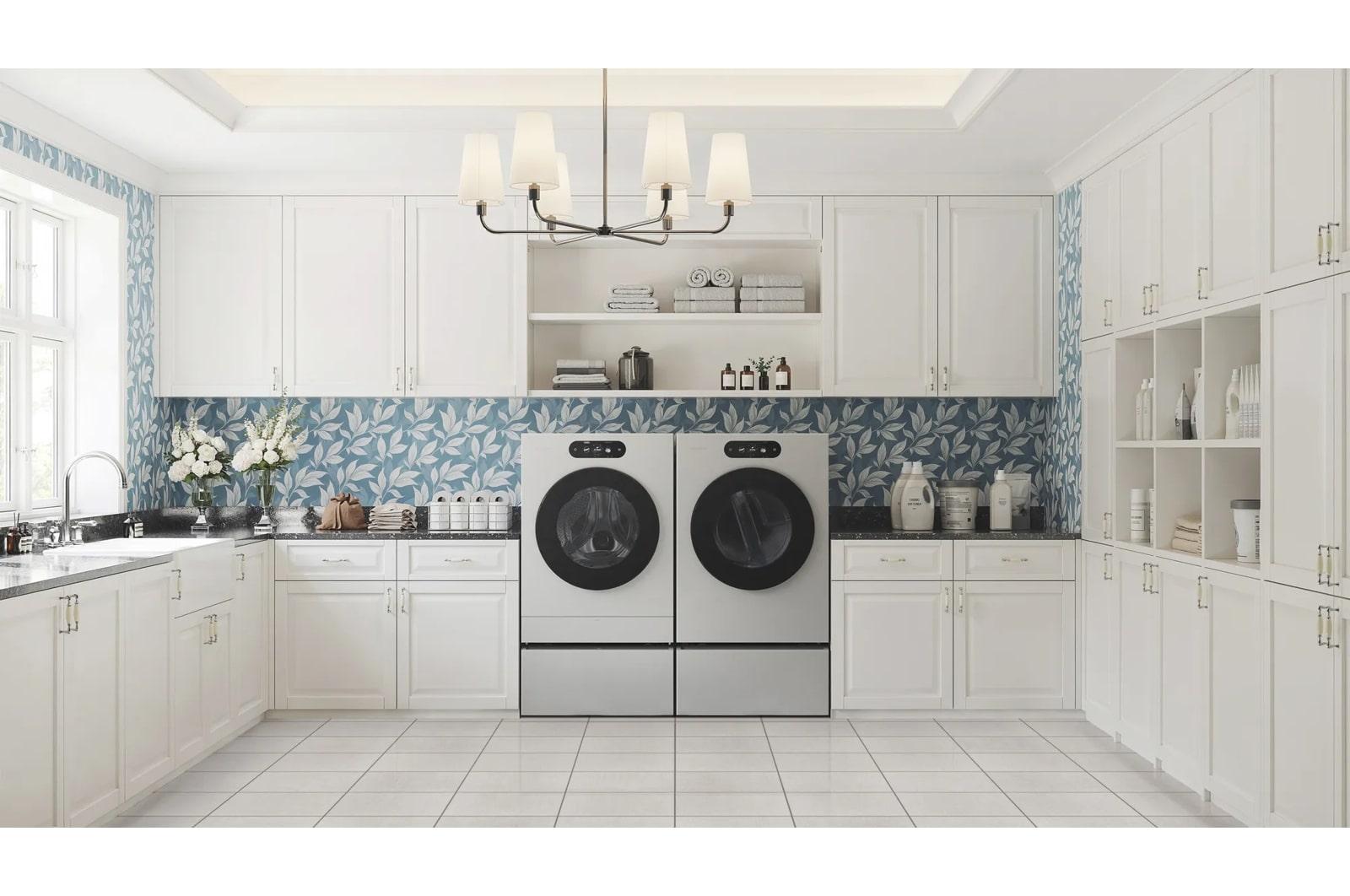 DLGX9901S LG SIGNATURE 9.0 cu. ft. Mega Capacity Smart Front Load Gas Dryer with Built-In Intelligence, TurboSteam® and Touch LCD Control