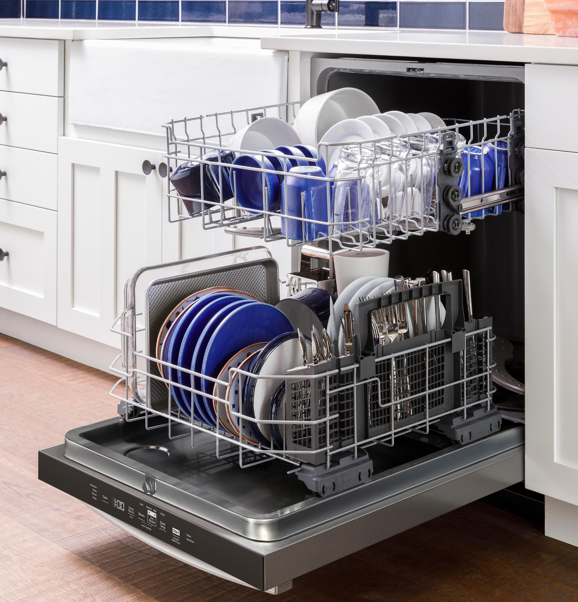 GDT565HSYSS GE® ENERGY STAR® Top Control Hybrid Tub Dishwasher with Dry Boost & 52 dBA
