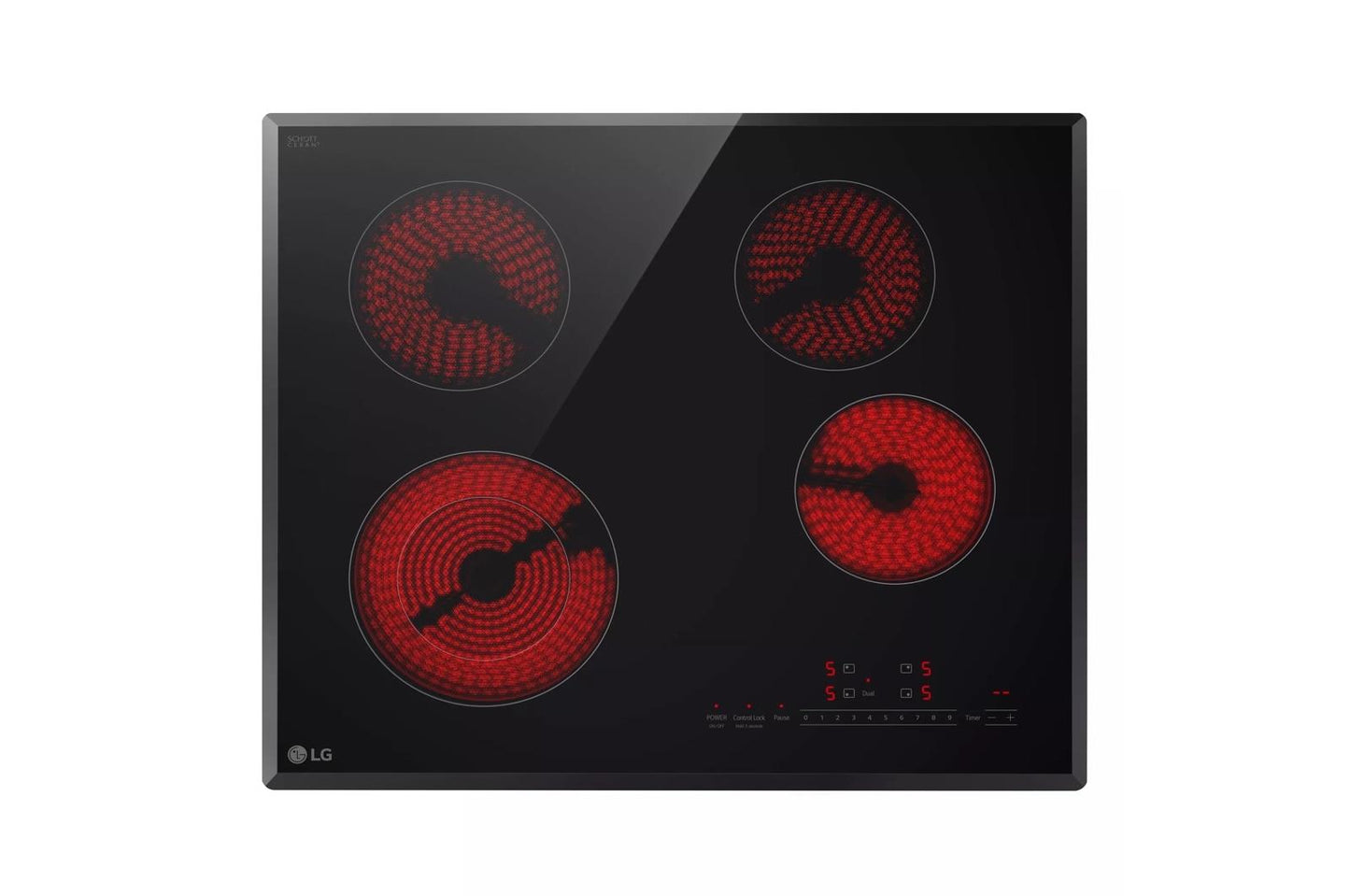 Lg CBED2415B 24 Inch Compact Electric Cooktop