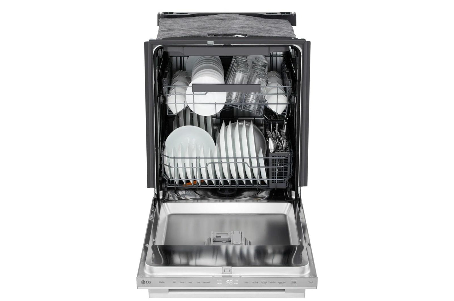 Lg LDNTM545S Smart FlushFit™ Top Control Dishwasher with 1-Hour Wash & Dry, QuadWash® Pro, and Dynamic Heat Dry™ w/AutoVent Dry™