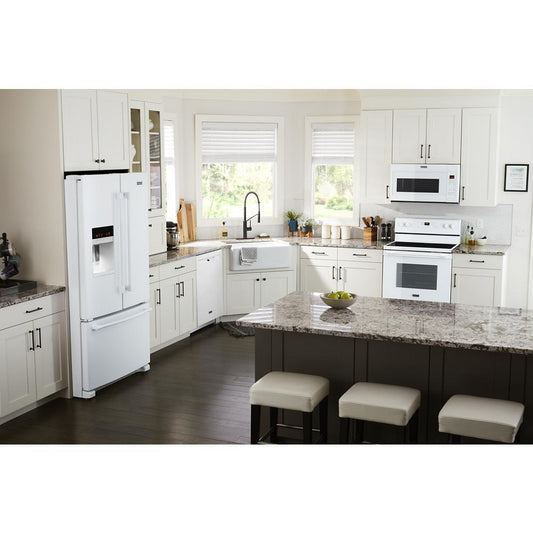 Maytag MFI2570FEW 36-Inch Wide French Door Refrigerator with PowerCold® Feature - 25 Cu. Ft