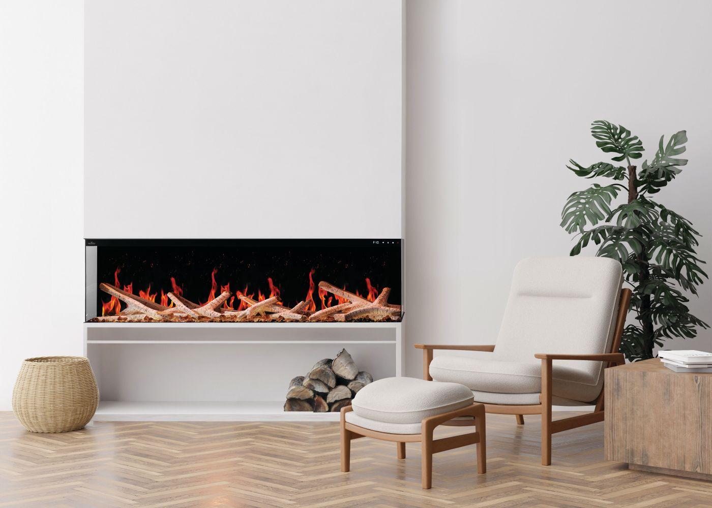 Napoleon Bbq NEFL65LCD3SV Luminex 65 LCD Electric Linear Built-in Fireplace