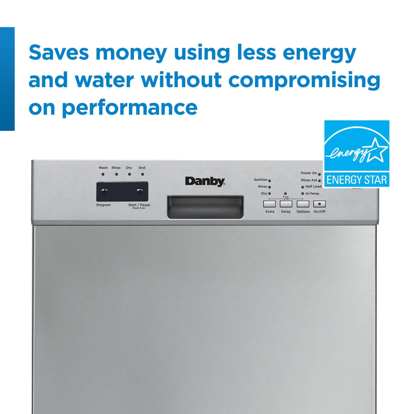 DDW18D1ESS Danby 18" Wide Built-in Dishwasher in Stainless Steel