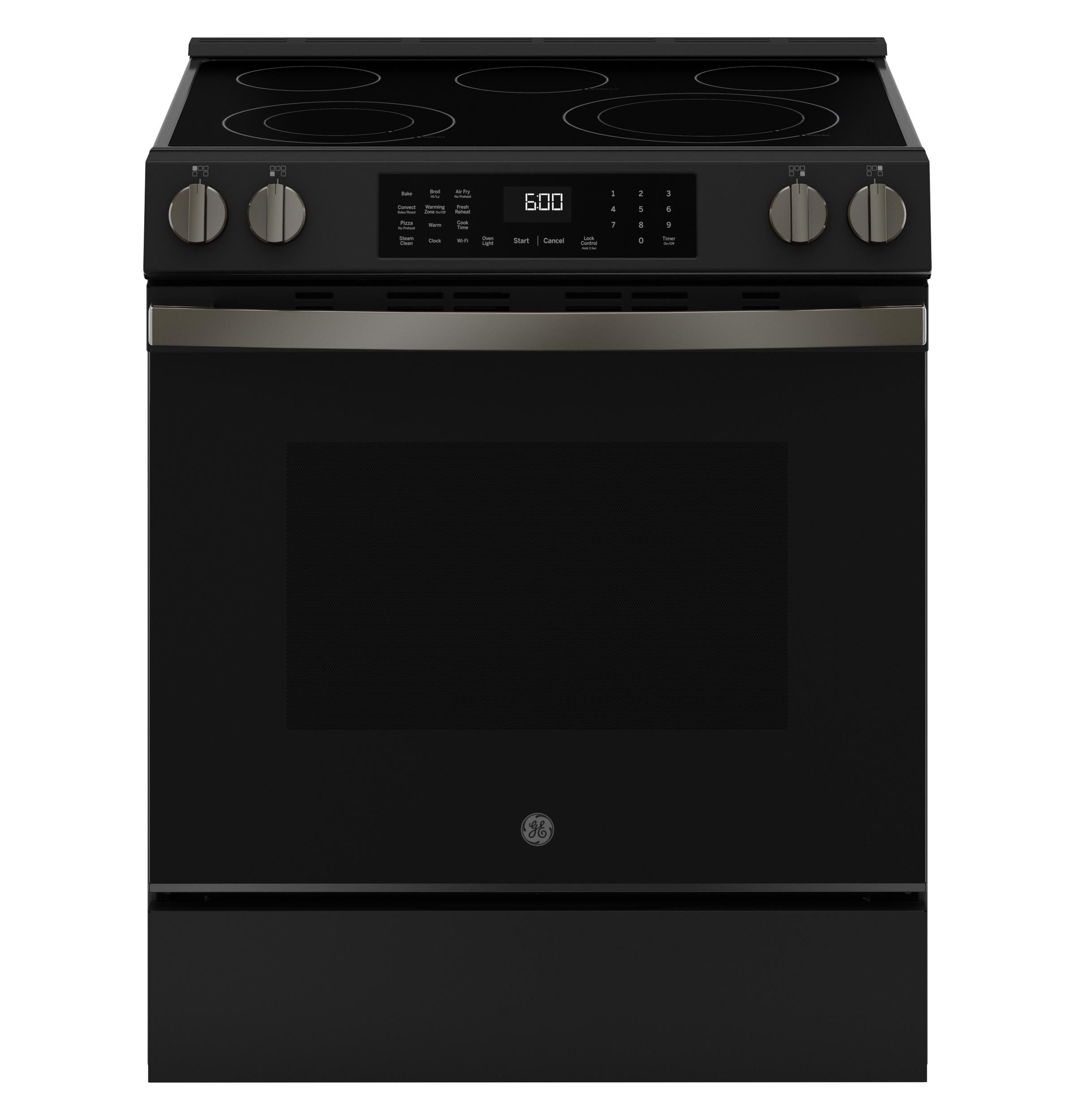 GRS600AVDS GE® ENERGY STAR® 30" Slide-In Electric Convection Range with No Preheat Air Fry and EasyWash™ Oven Tray