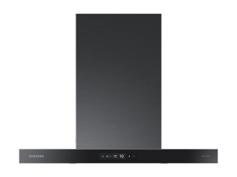 Samsung 30" Bespoke Smart Wall Mount Hood with LCD Display in Clean Deep Charcoal