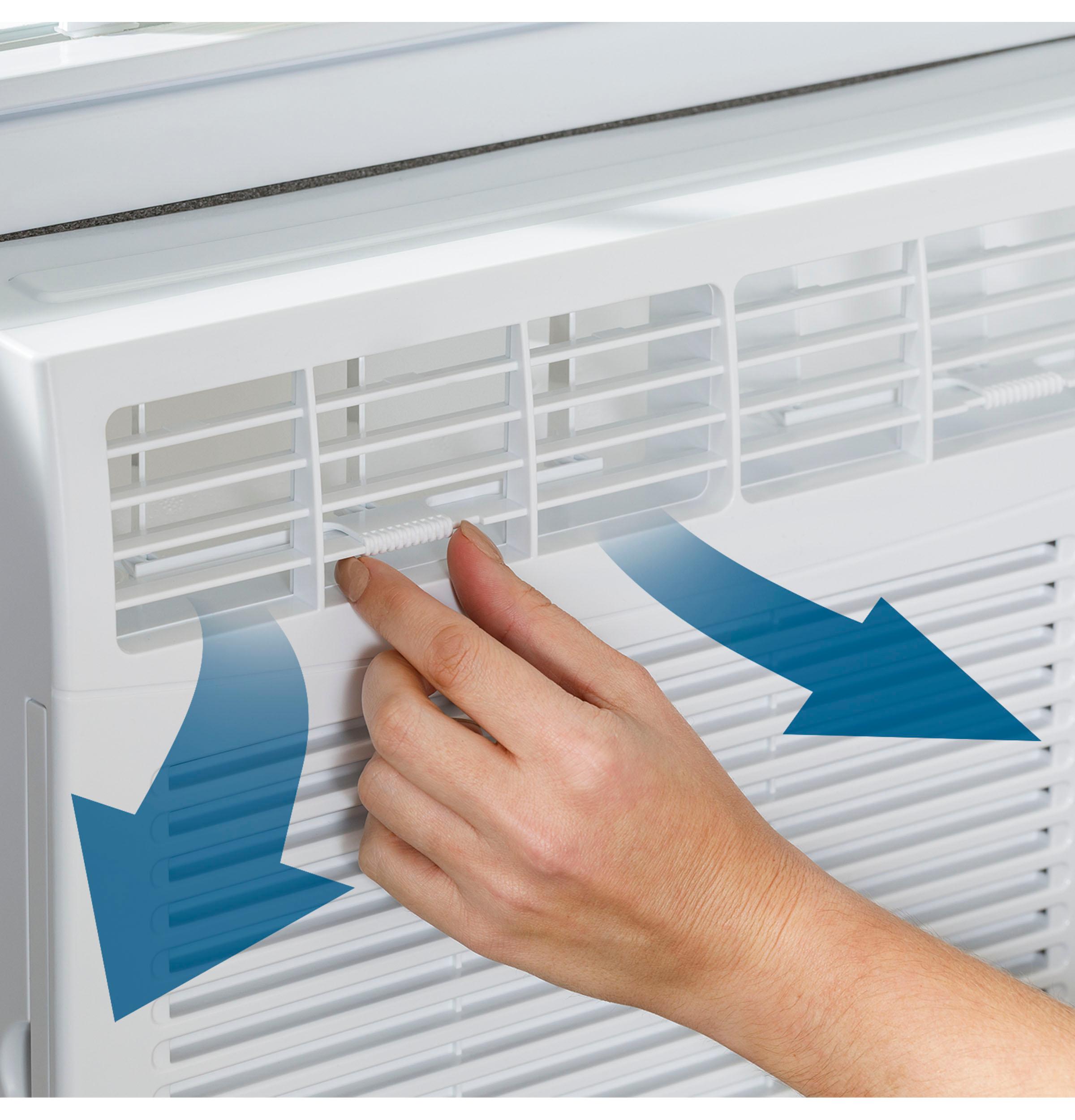 AHW05LZ GE® 5,000 BTU Electronic Window Air Conditioner for Small Rooms up to 150 sq ft. in White size 12 9/16 H x 16 7/16 W x 15 D
