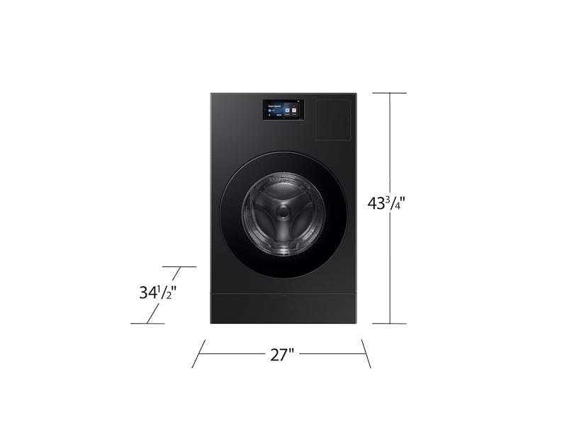 Samsung WD90F53AVB 5.3 cu. ft. Bespoke AI Laundry Vented Combo™ All-in-One Ultra Capacity Washer and Electric Dryer with AI Home in Brushed Black