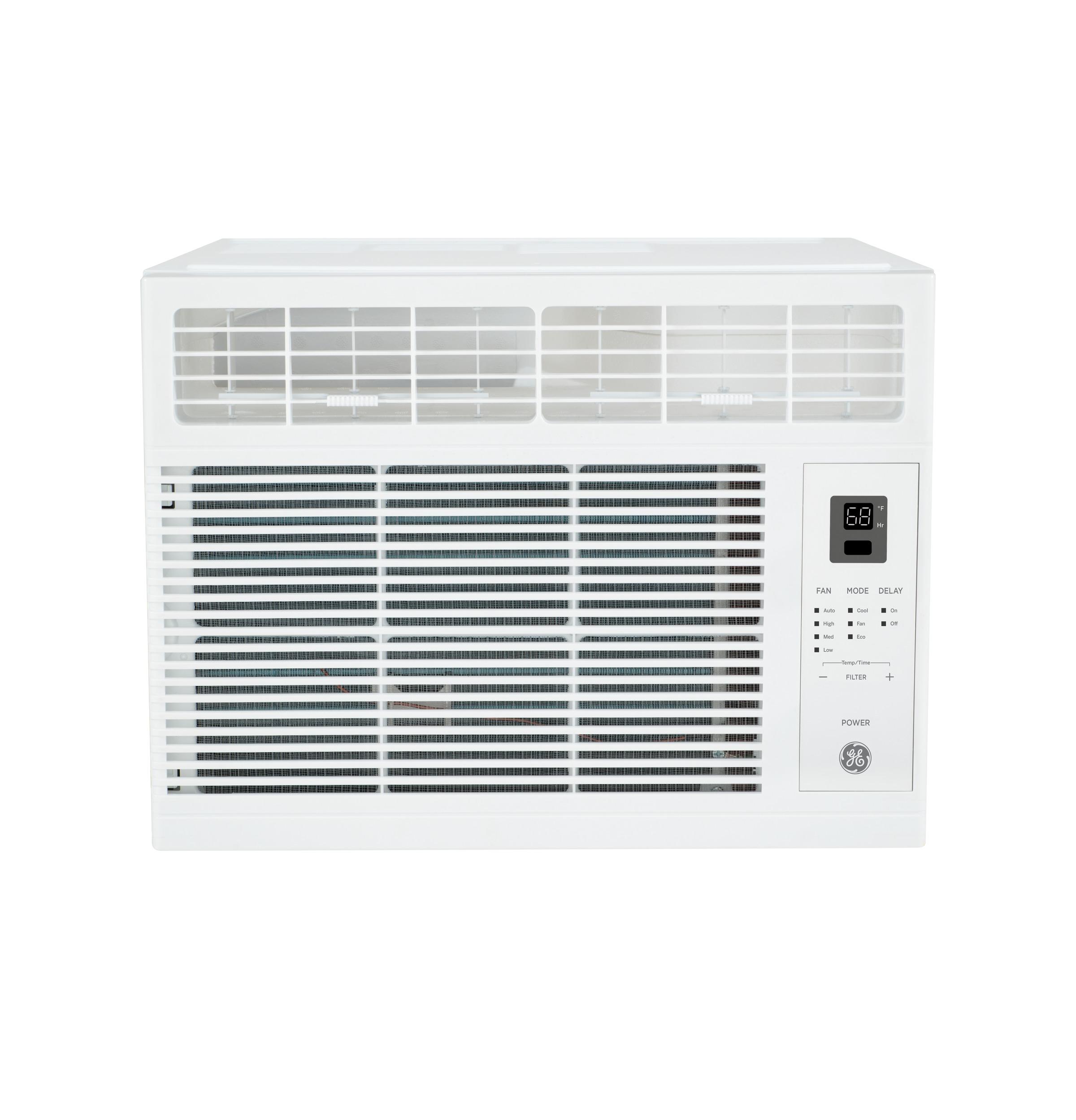 GE® 5,000 BTU Electronic Window Air Conditioner for Small Rooms up to 150 sq ft. in White size 12 9/16 H x 16 7/16 W x 15 D