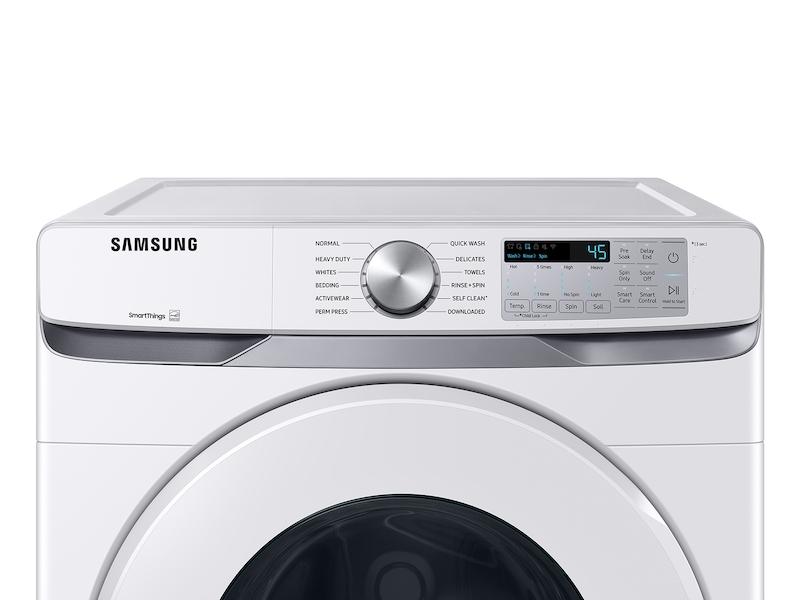 Samsung 5.1 cu. ft. Extra-Large Capacity Smart Front Load Washer with Vibration Reduction Technology  in White