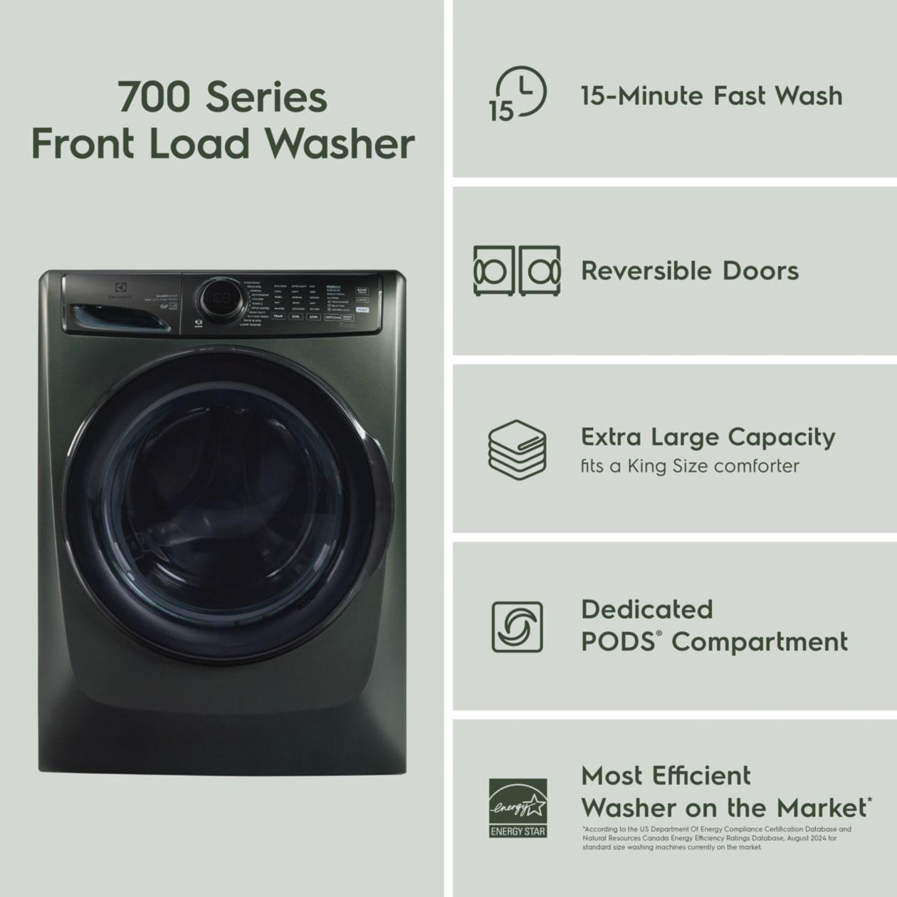 Electrolux ELFW7738AA Front Load Perfect Steam™ Washer with LuxCare® Plus Wash and SmartBoost® - 4.5 Cu. Ft.