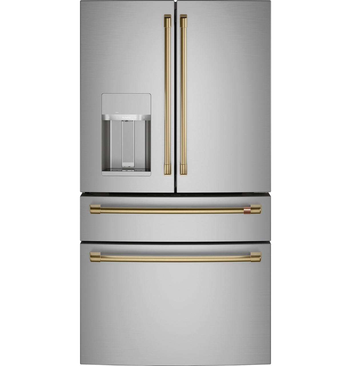 Cafe Caf(eback)™ Refrigeration Handle Kit - Brushed Brass