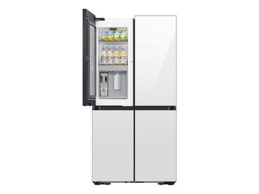 Samsung RF23DB970012 Bespoke 23 cu. ft. Counter Depth 4-Door Flex™ Refrigerator with Beverage Zone™ & Auto Open Door in White Glass