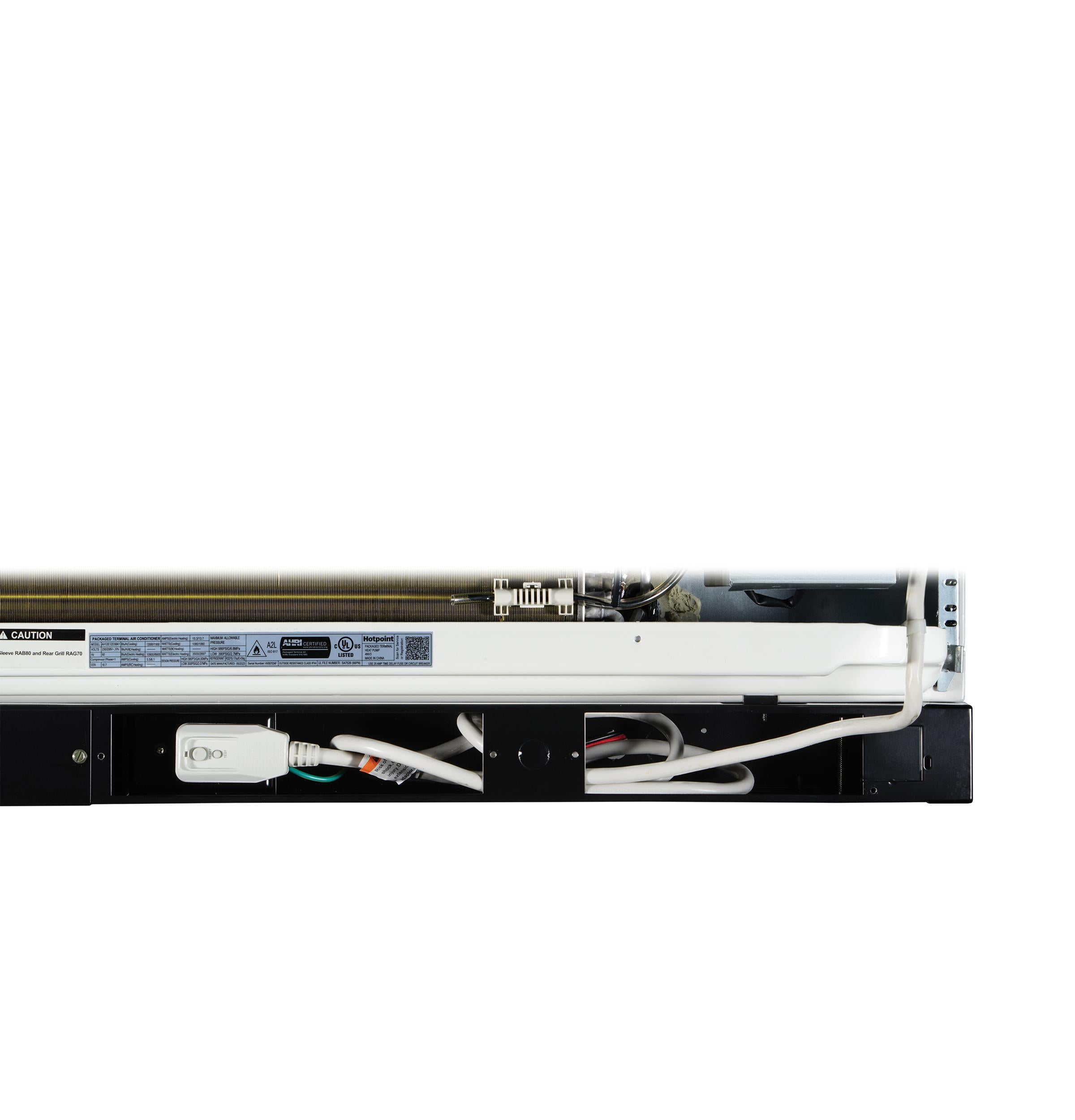 AH12E12D5B Hotpoint® PTAC with Electric Heat 12,000 BTU, 230/208V, 30amp