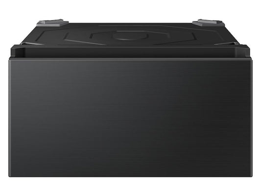 Samsung WE702NB Bespoke AI Laundry Combo™ Pedestal with Storage Drawer in Brushed Black