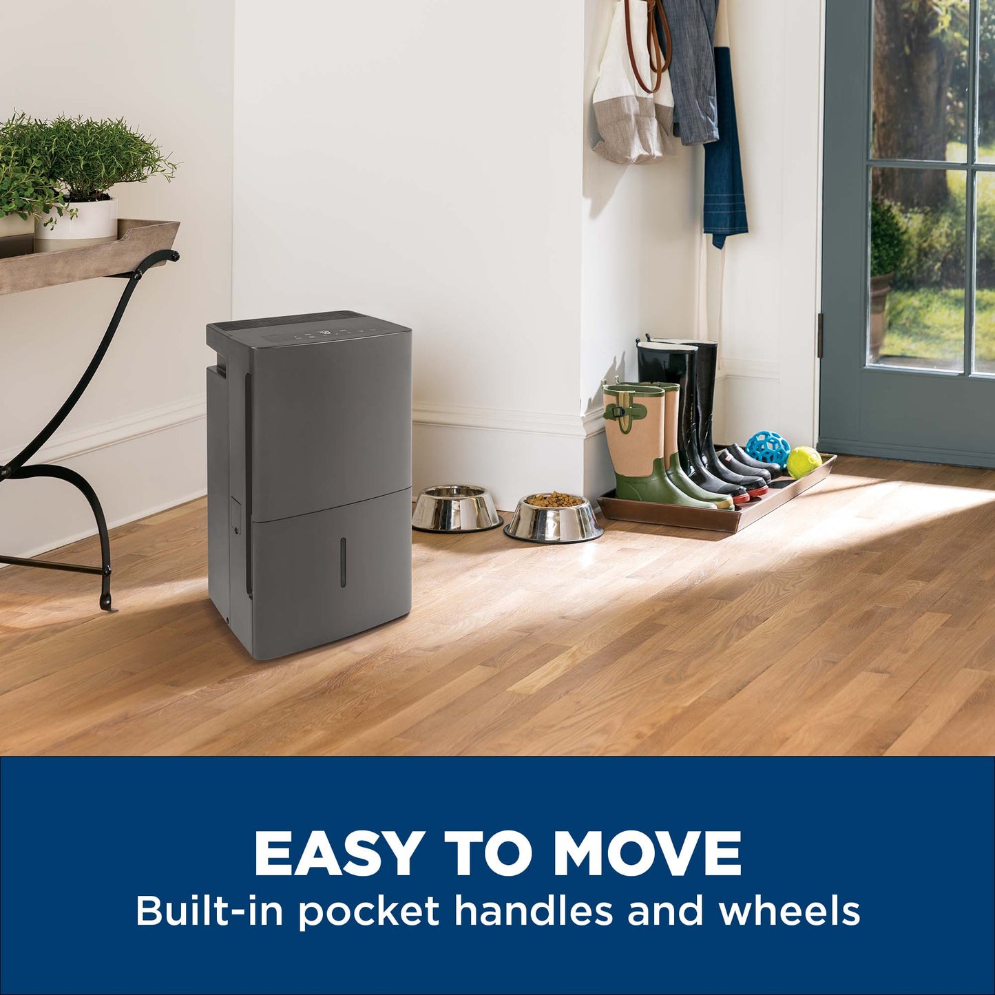 APEW50LZ GE® ENERGY STAR® 50 Pint Portable Dehumidifier with Built-in Pump for Wet Spaces