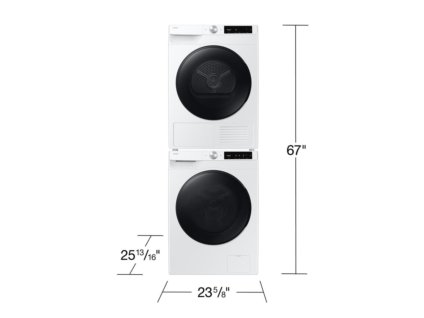 Samsung DV25FG62B0BEA2 Compact Ventless Heat Pump Dryer 4.0 cu. ft. Wi-Fi Connectivity Energy Efficient