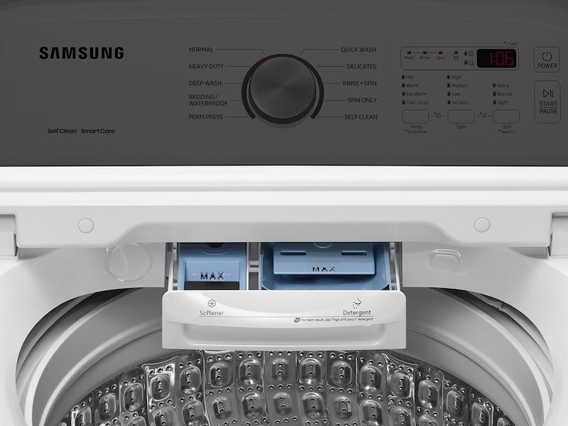 4.9 cu. ft. Large Capacity Top Load Washer with ActiveWave™ Agitator and Deep Fill in White