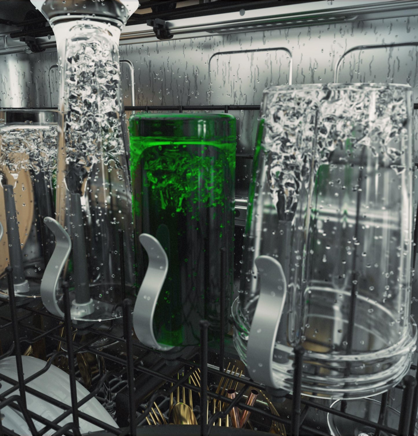 Cafe CDT828P2VS1 CAF(EBACK)™ CustomFit ENERGY STAR Stainless Interior Dishwasher with Ultra Wash & Dry, 42 dBA