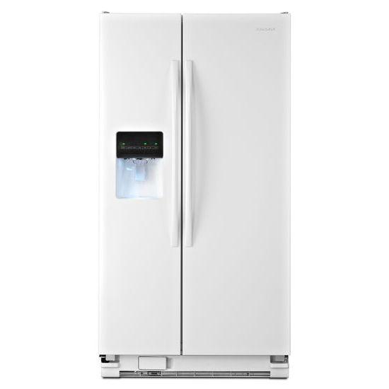 Amana® 35.5-inch Wide Amana® Side-by-Side Refrigerator with Gallon Door Storage Bins -- 24 cu. ft. Capacity - White